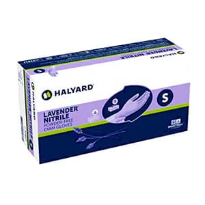 Halyard Lavender Nitrile Exam Gloves, Powder-Free, Non-Sterile, Small, 250/Box, KC100 - Halyard Lavender Nitrile Exam Gloves 250/Box - Image 1