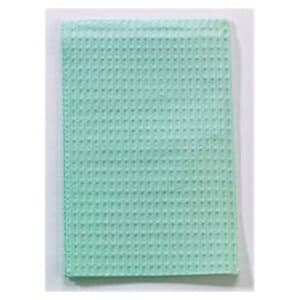 Tidi Products Polyback Towel, 3-Ply, 13" x 18", Green, 500/Case - POLYBACK TOWEL 3PLY 13X18 GREEN CS/500 - Image 1