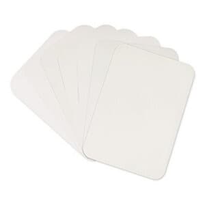 TIDI Choice Mini (F) Bracket Tray Covers, White, Heavyweight Bond, 5" x 8", 1000/Case - Bracket Tray Covers "F" 5X8 White (1000) - Image 1