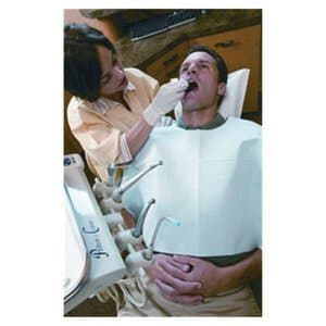 TIDI Polytowels 18" x 25" Mauve Tie-On Bib, 250 per Case - Polytowels 18X25 Mauve Tie-On Bib (250) - Image 1