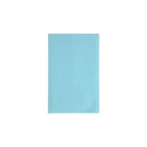 Tidi Products Diamond Embossed Polyback Patient Bibs, Blue, Case of 500 - DIAMOND EMBOSSED POLYBACK BIBS BLUE CS/500 - Image 1