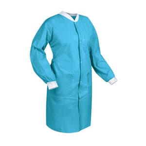 Dukal FitMe Lab Coat, Sky Blue, Small, 10/Pack, UGC-6601-S thumbnail 2