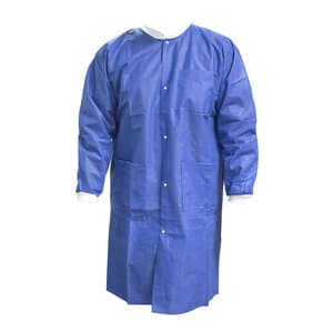 FitMe Lab Coat, Sky Blue, X-Large, 10/Pack, UGC-6601-XL thumbnail 3