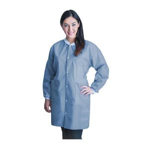 Dukal FitMe Lab Coat, Large, Ceil Blue, 10/Bag, UGC-6603-L thumbnail 5