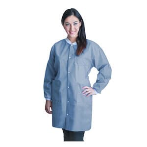 Dukal FitMe Lab Coat, Ceil Blue, Small, 10/Pack, UGC-6603-S thumbnail 5
