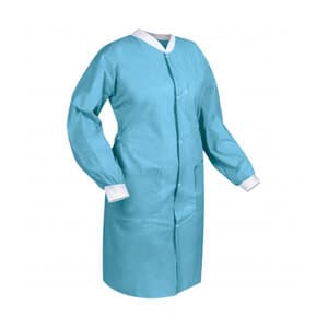 FitMe Lab Coat, X-Large, Ciel Blue, 10/Bag, UGC-6603-XL thumbnail 4