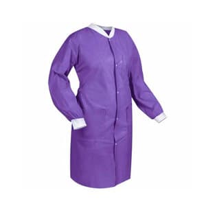 FitMe Lab Coat, Large, Purple, 10/Bag, UGC-6604-L thumbnail 3
