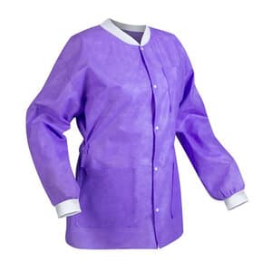 FitMe Lab Coats, Purple/XX-Large, 10/Pack, UGC-6604-XXL thumbnail 3