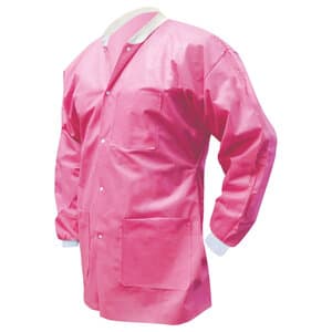 FiTMe Lab Coat, Raspberry Pink, Small, 10/Pack, UGC-6609-S thumbnail 4