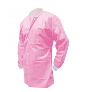 FitMe Disposable Lab Coat, Bubblegum Pink, Small, 10/Pack thumbnail 9