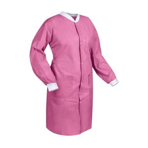 FiTMe Disposable Lab Coat, X-Large, Bubblegum Pink, 10/Pack thumbnail 9