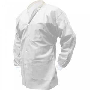 Dukal FitMe Lab Jacket, White, Small, 10/Pack, UGJ-6502-S thumbnail 7