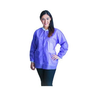 FitMe Lab Jacket, Purple, Large, 10/Bag, UGJ-6504-L thumbnail 9