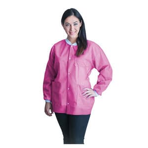 FitMe Lab Jacket, Bubblegum Pink, Small, 10/Bag thumbnail 6