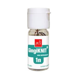 GingiKNIT+ Non-Impregnated Knitted Retraction Cord, Size 1N, #1 Medium, White with Orange-Black Strand, 72", 13501 thumbnail 5