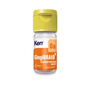 GingiKNIT+ Knitted Retraction Cord, Aluminum Potassium Sulfate 10%, Size 0A Small, Yellow with Orange Strand, 72 in, 13510 thumbnail 5