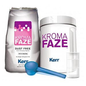 Kerr KromaFaze Dust-Free Color-Changing Alginate Impression Material, Fast Set, Mint, 1 lb Canister, 27452DX thumbnail 5