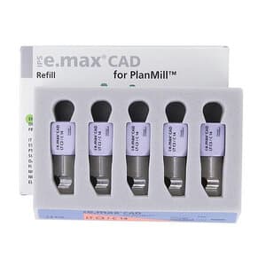 IPS e.max CAD PlanMill LT C3 C14 Lithium Disilicate Milling Blocks, Low Translucency, Shade C3, 5/Box thumbnail 3