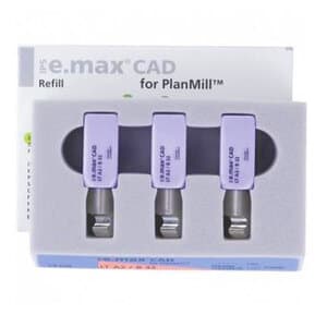 IPS e.max CAD PlanMill Blocks, Low Translucency (LT), Shade A2, Size B32, 3/Box thumbnail 9