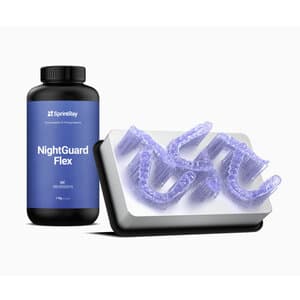SprintRay NightGuard Flex 3D Printing Resin, Biocompatible, 1 kg Bottle, 1/Pk thumbnail 4