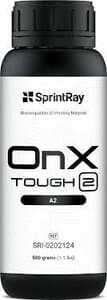 SprintRay OnX Tough 2 Biocompatible 3D Printing Resin, Shade A2, 500 g Bottle thumbnail 4