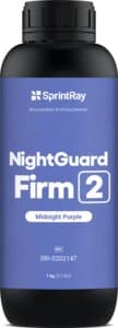 SprintRay NightGuard Firm 2 3D Printing Resin, Midnight Purple, 1 kg Bottle thumbnail 4