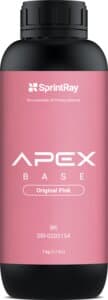 SprintRay APEX Base 3D Printing Denture Base Resin, Original Pink, 1 kg Bottle thumbnail 4