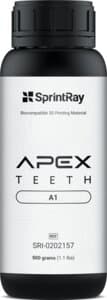 SprintRay APEX Teeth Nanoceramic Denture Teeth Resin, Shade A1, 500 g Bottle thumbnail 4