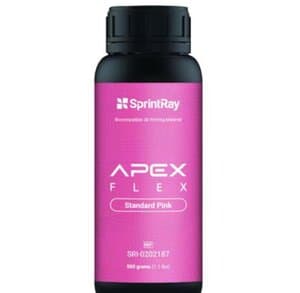 SprintRay Apex Flex Partial Base 3D Printing Resin, Standard Pink, 500g Bottle thumbnail 4