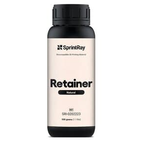 SprintRay Natural Retainer 3D Printing Resin, Tooth-Shaded, 500g, for Pro 2 thumbnail 2