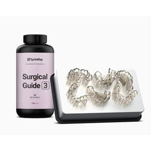 SprintRay Surgical Guide 3 Biocompatible 3D Printing Resin, Clear, 1 kg Bottle, 1/Pk thumbnail 4