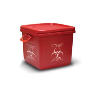 Isolyser SMS Sharps Mail-Back Disposal System, 18 Gallon, Red, 1/Pkg thumbnail 2