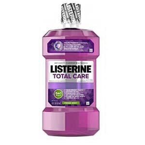 Listerine Total Care Anticavity Mouthwash, Fresh Mint, 1 Liter Bottle, 6/Case - Listerine Total Care 1 Liter Case 6/Case - Image 1