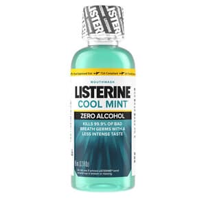 Listerine Zero Clean Mint Alcohol-Free Mouthwash, 3.2 oz (95 ml) Patient Bottles, 24/Case - Listerine Zero Clean Mint 95ml (3.2oz)(24) - Image 1