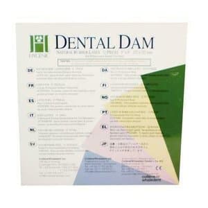 HySolate Latex Dental Dam, Light, Thin, 5" x 5" (127 x 127 mm), Unflavored, 52/Box, 60034424 thumbnail 6