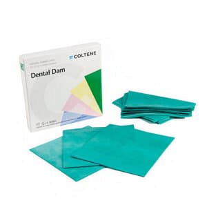 HySolate Latex Dental Dam, 5" x 5", Heavy Gauge, Green, Unflavored, Unscented, 52/Box, 60034416 thumbnail 5