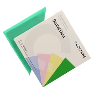 HySolate Latex Dental Dam, 6" x 6", Medium Gauge, Green, 36/Box, 60034419 thumbnail 7