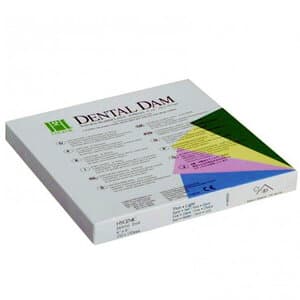 HySolate Latex Dental Dam, Heavy, Green, Unscented, 6" x 6", 36/Box, 60034420 thumbnail 7