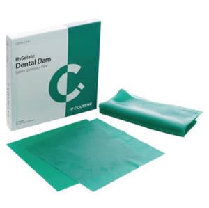 HySolate Latex Dental Dam, Green, Thin, 6" x 6", 36/Box, 60034418 thumbnail 11