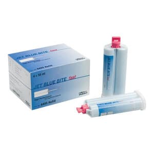 Jet Blue Bite Vinylpolysiloxane Bite Registration Material, Fast Set, 50 mL Cartridges, Refill Pack of 4, C6495 thumbnail 3