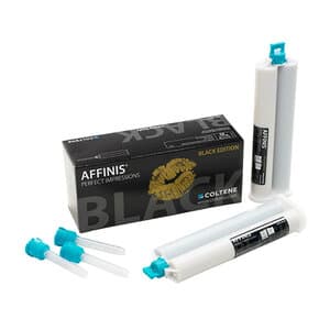 AFFINIS Black Edition VPS Impression Material, Heavy Body, 2 x 75 ml Cartridges with 8 Mixing Tips, 60019554 thumbnail 6