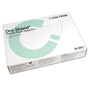 Hygenic Ora-Shield Dental Dam Napkins, Frame Size, Fits 5" & 6" Frames, 50/Box, H01415 thumbnail 7