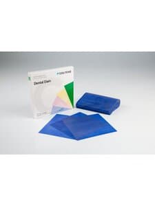 HySolate Latex Dental Dam, Blue, Medium Gauge, 5" x 5", 52/Pk, 60034441 thumbnail 7