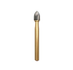 Alpen 12-Blade Trimming & Finishing Carbide Burs, FG, Egg, # 7408, 2.3 mm, 5/Pk, R707408 thumbnail 12