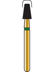 Alpen Multi-Use Diamond FG #845R Rounded Edge Taper 2.5mm Medium Grit, Blue Ring, Pack of 5 - Alpen® Multi-Use Diamonds FG # 845R Rounded Edge Taper 2.5mm Medium Blue Pkg/5 - Image 1