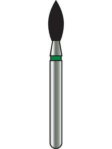 Alpen x1 Sterile Single-Use Diamond Bur, FG, Pointed Football #368, 2.0 mm, Coarse, Green, 25/Pk, X368C020 thumbnail 6