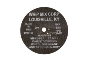 Whip Mix #30138 12" Model Trimmer Wheel, Extra Coarse, 16 Grit, with Gasket, 13013 thumbnail 6