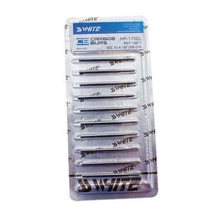 SS White Oral Surgery Carbide Bur, HP, Long Round End Taper Cross Cut Fissure, #1702L, 10/Pk, 14917 thumbnail 9