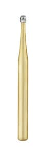 Great White Gold Series Carbide Burs, FG, Straight Fissure Round End Cross Cut, #GW2 (1558), 100/Pk, 13095 thumbnail 10