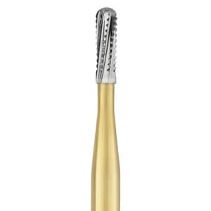 Great White Gold Series Carbide Bur, FG, Straight Fissure Round End Cross Cut, #GW2 (1558), 1.2 mm Head, 10/Pk, 15062 thumbnail 11